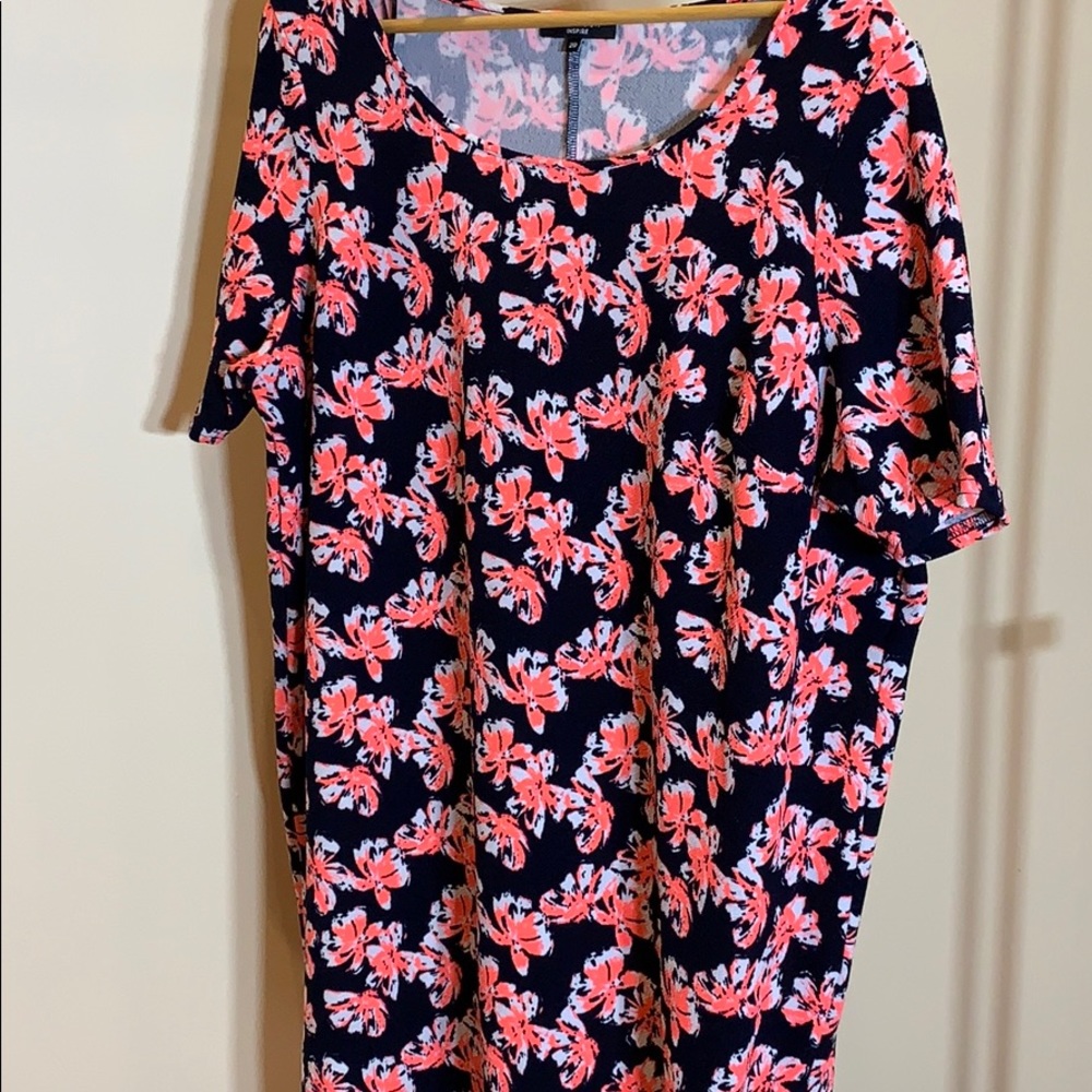 NEW LOOK inspire stretch shift short sleeve dress